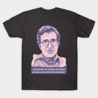 Noam Chomsky Portrait and Quote T-Shirt